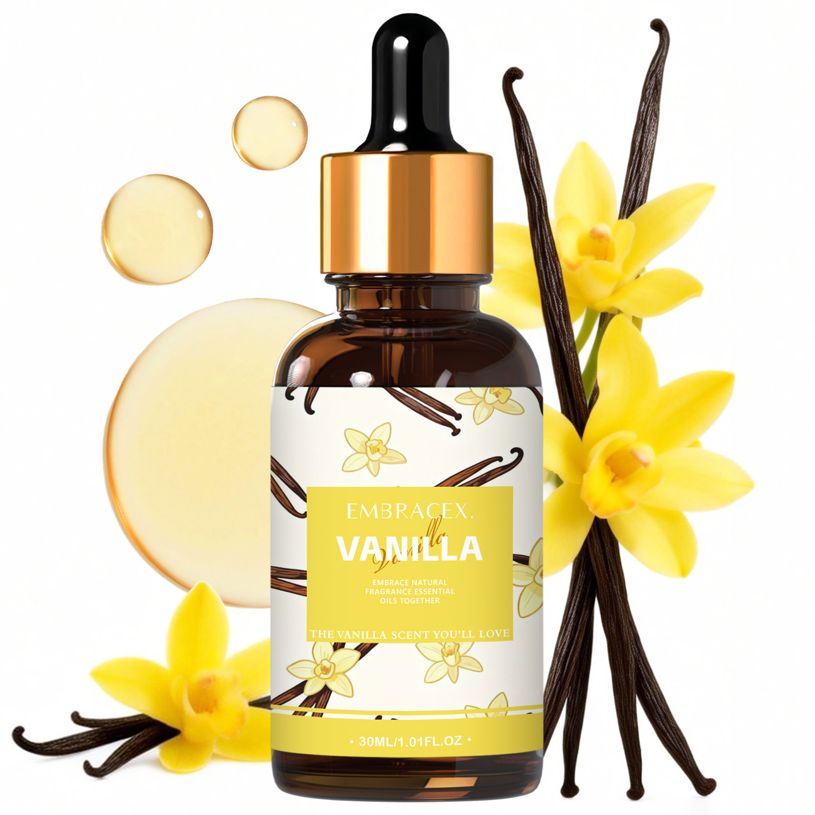 Candle Making Essential Oil - 30ml Vanilla Essential Oil For Diffusers