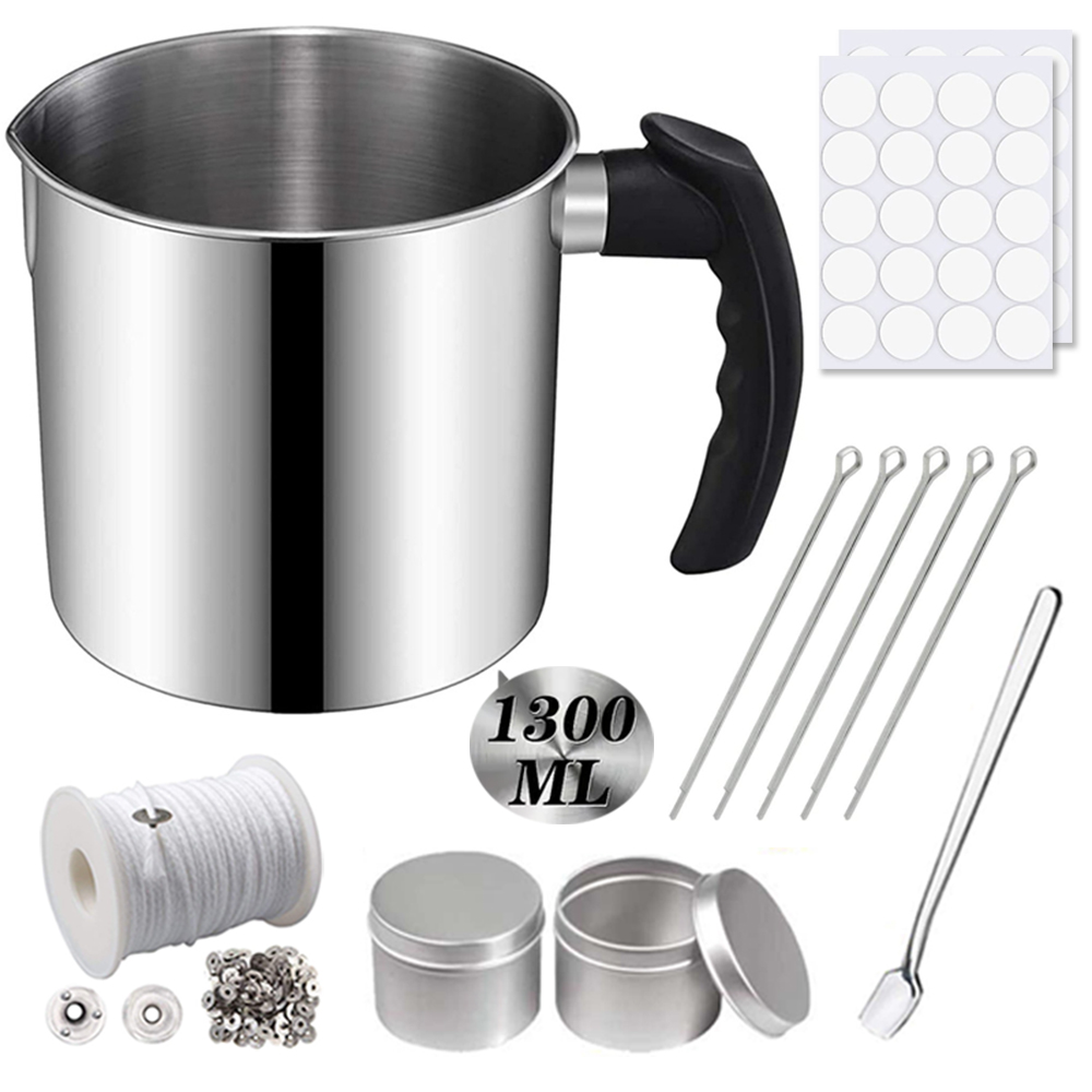 Candle Making Kit For Beginners - 1.3L Complete Candle Making Kit Stainless