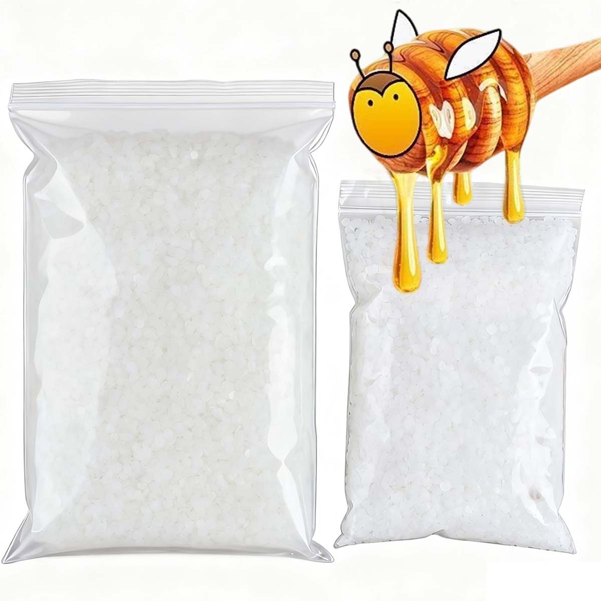 Candle Making Uk - 200g-1000g White Beeswax Pure Natural Granular