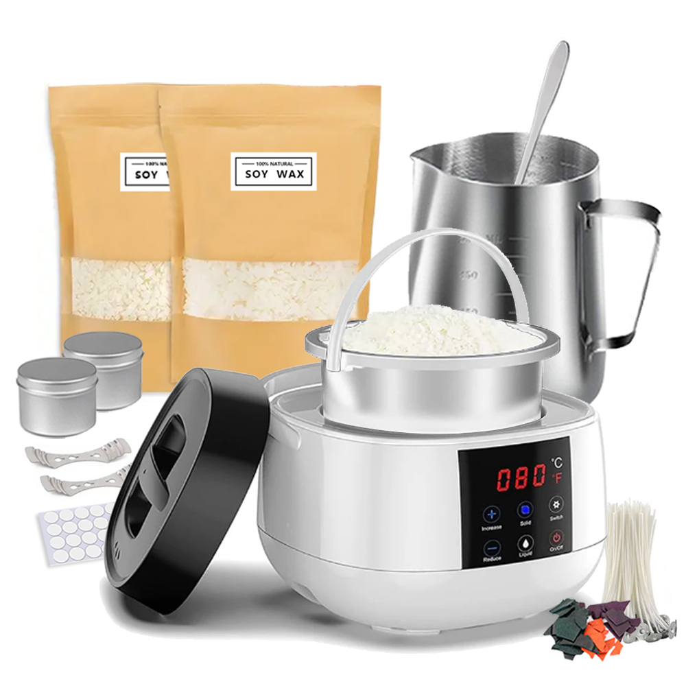 Candle Making Kit For Beginners - 500ml Candle Making Wax Melting Pot,