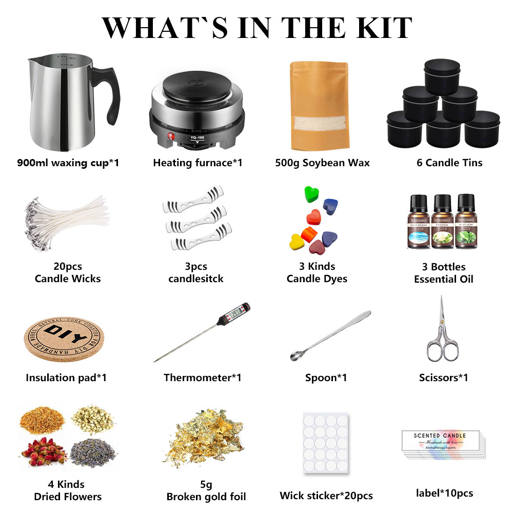Candle Making Kit,Easy to Make - огляд і ціна Candle Making Kit For Beginners