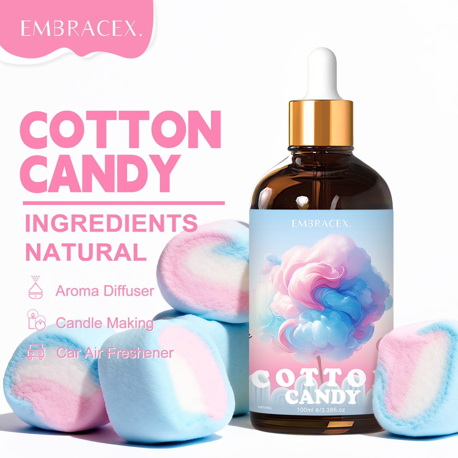 100ml Cotton Candy Essential O - огляд і ціна Candle Making Essential Oil