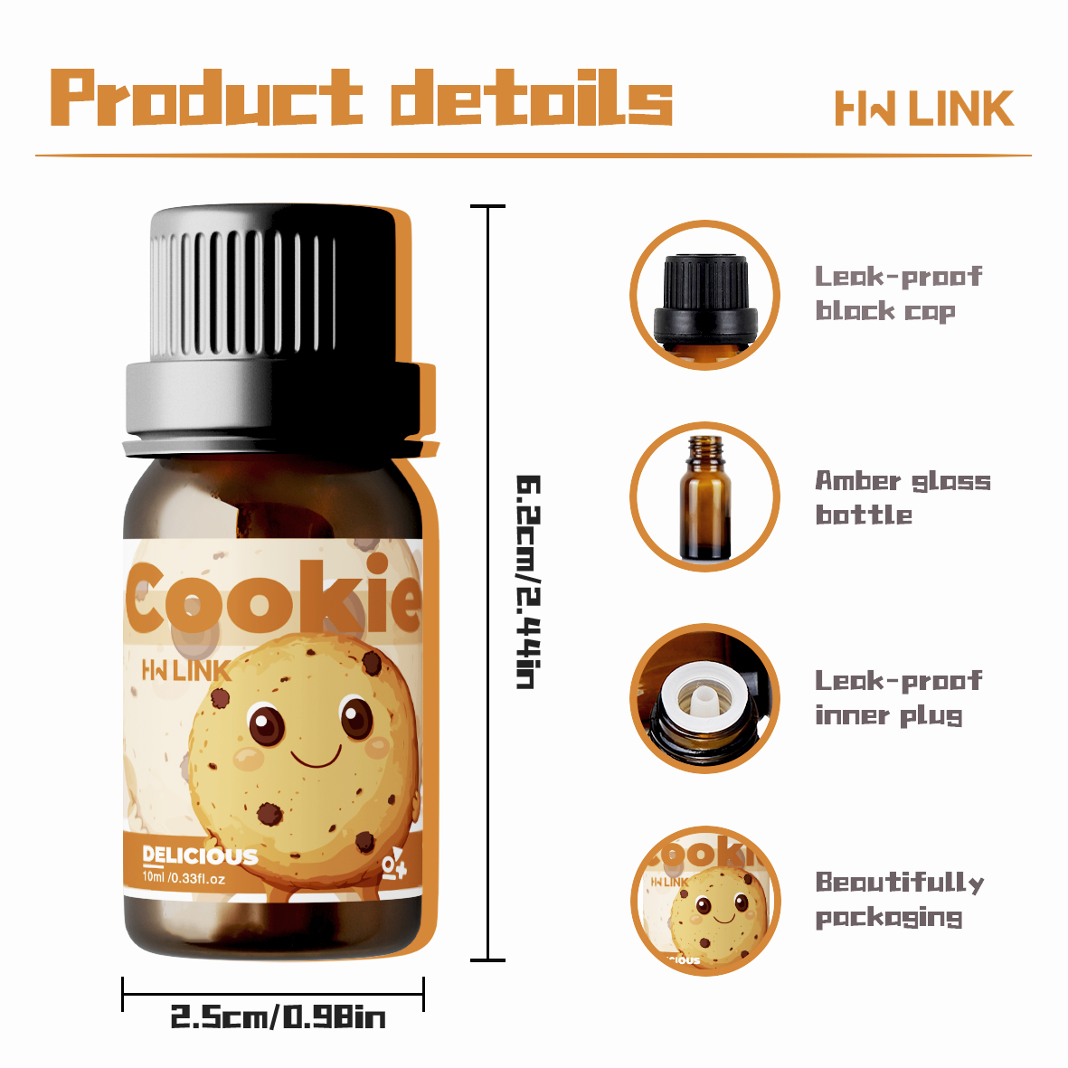 10ml Cookie Essential Oils  fo - огляд і ціна Candle Making Essential Oil