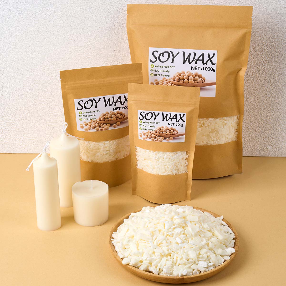 1 Pounds Pure White Soy Wax Fo - огляд і ціна Candle Making Material
