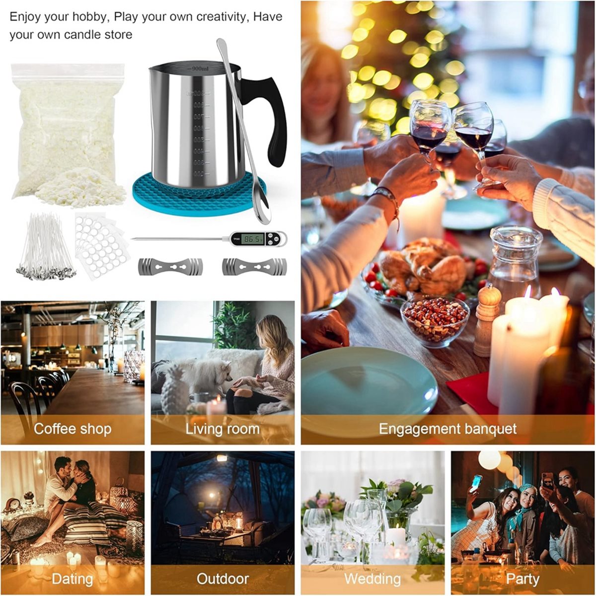 Candle Making Kit Supplies for - огляд і ціна Candle Making Kit For Beginners