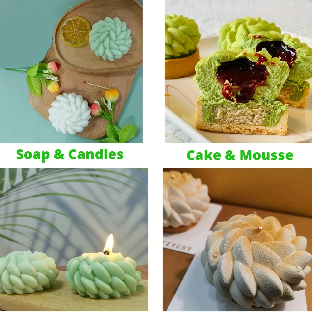 1Pc Cake Mold Santa Ana Floral - огляд і ціна Candle Making Uk